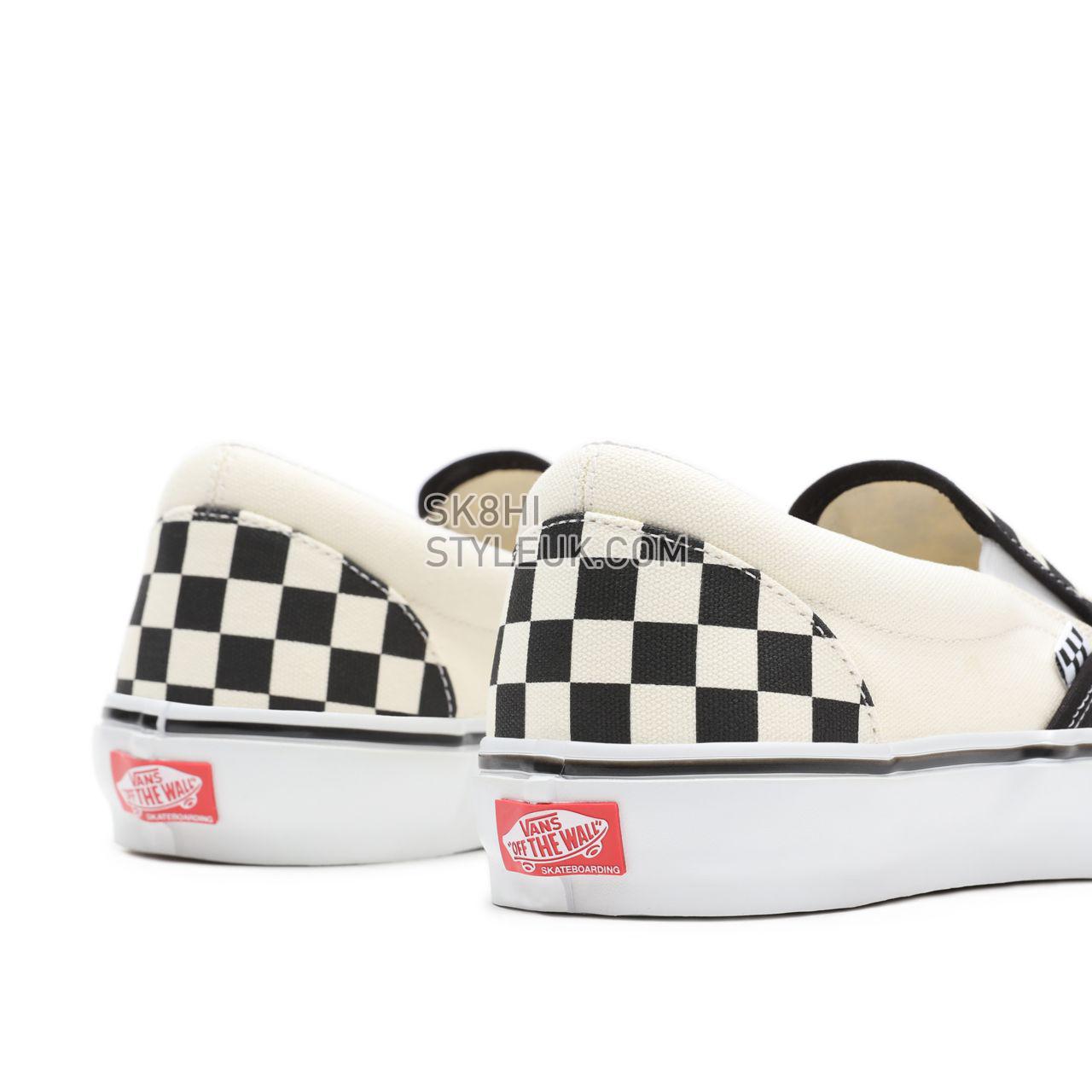 Vans Skate Checkerboard Slip-On White Classic Mens Womens - (Checkerboard) Black/Off White VN0A5FCAAUH Shoes