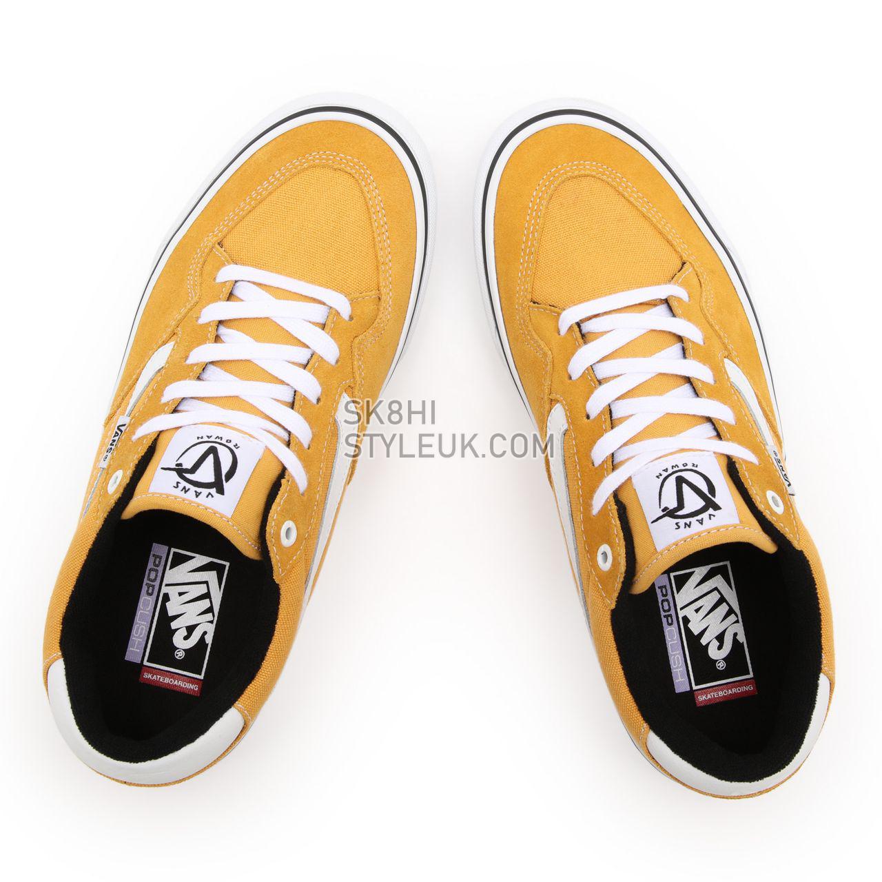 Vans Rowan Yellow Classic Mens Womens - Golden Glow VN0A5JICLSV Shoes