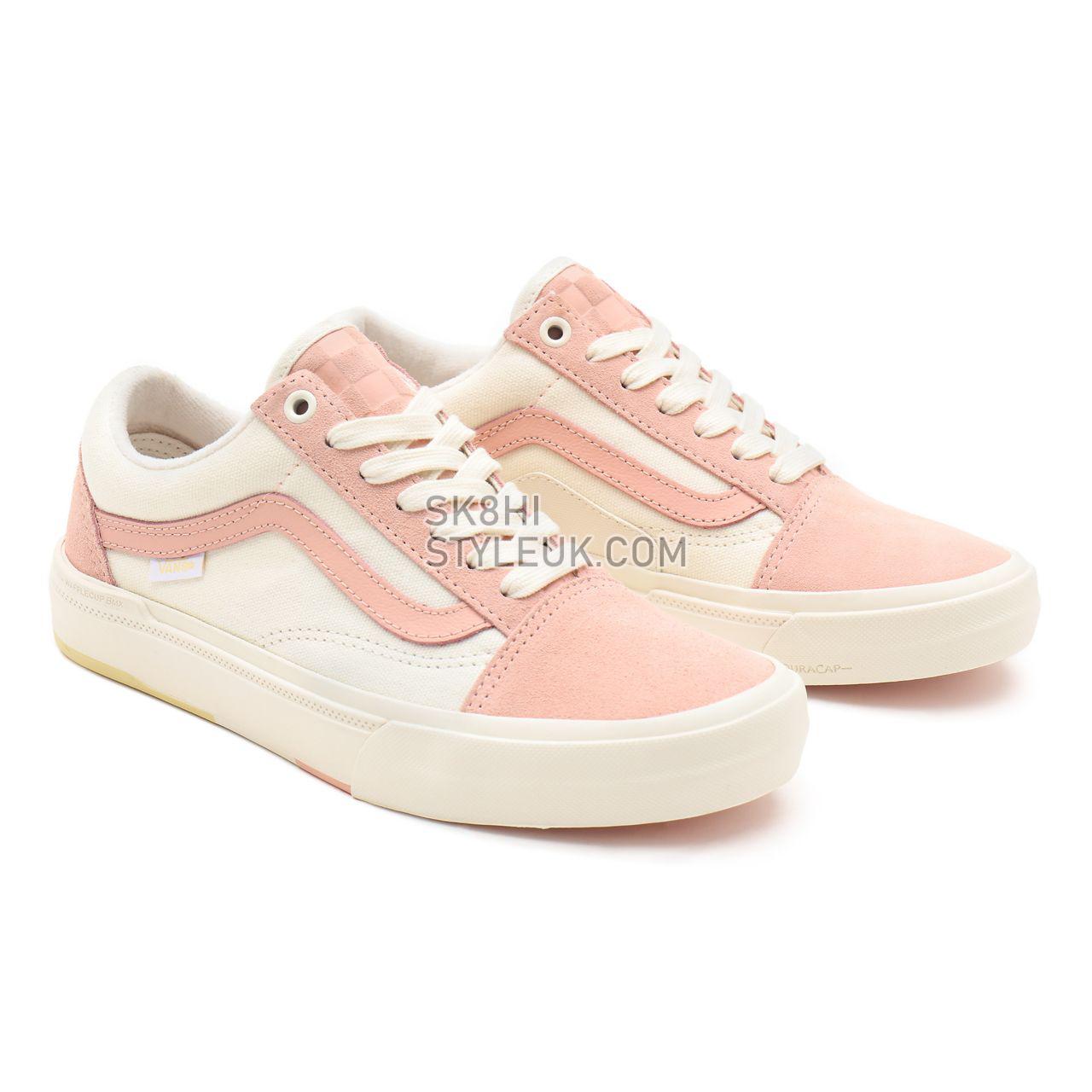 Vans BMX Old Skool White Classic Mens Womens - (Angie Marino) peach/marshmallow VN0A5JIP9BE Shoes