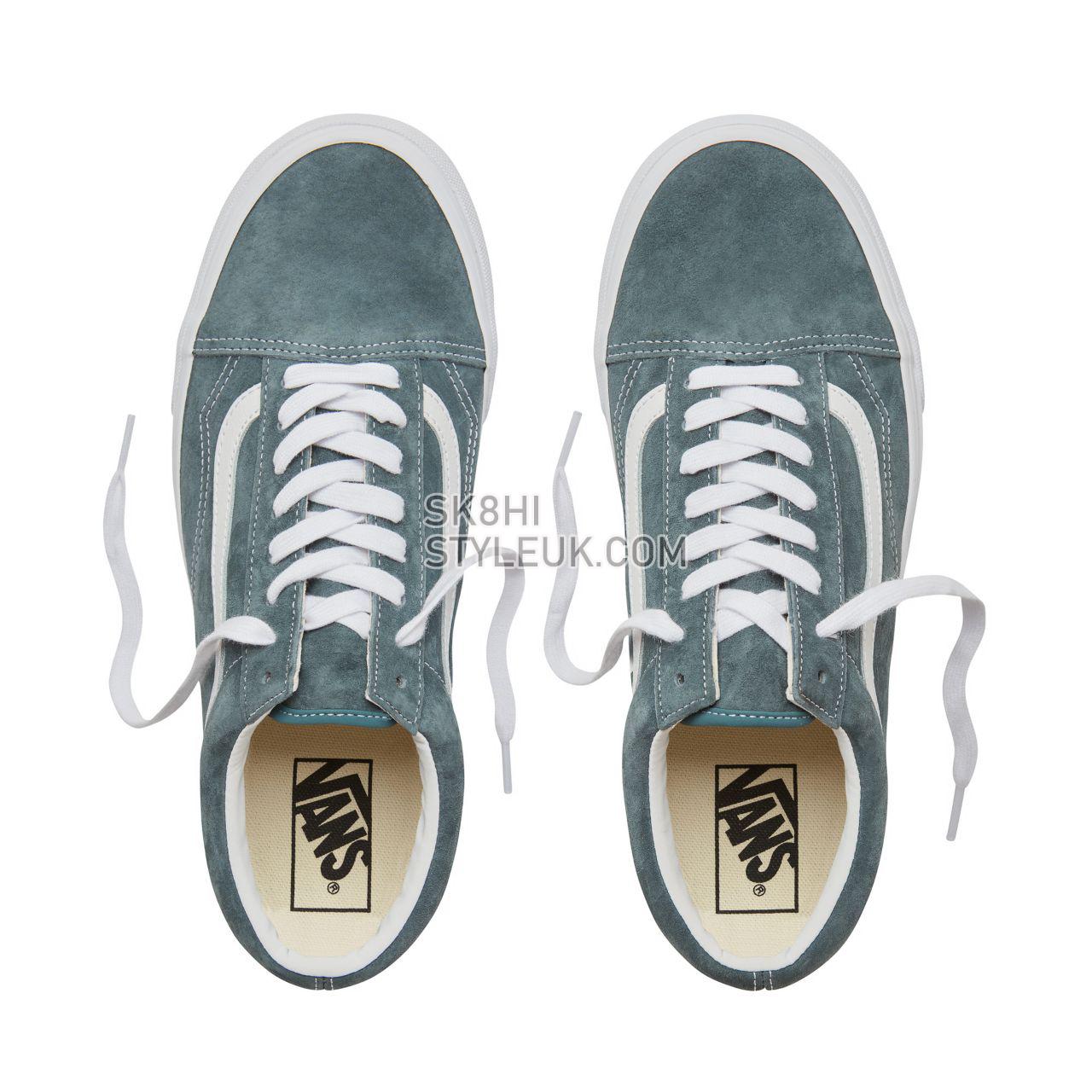 Vans Suede Old Skool Classic Mens Womens - (Pig Suede) Stormy Weather/True White VA38G1U5N Shoes