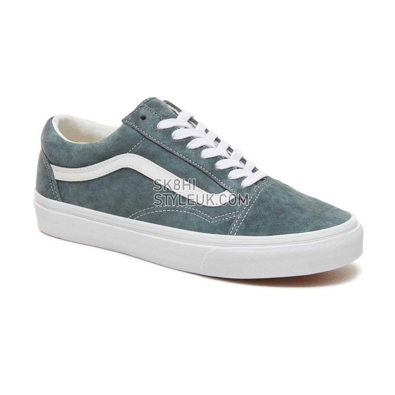 Vans Suede Old Skool Classic Mens Womens - (Pig Suede) Stormy Weather/True White VA38G1U5N Shoes