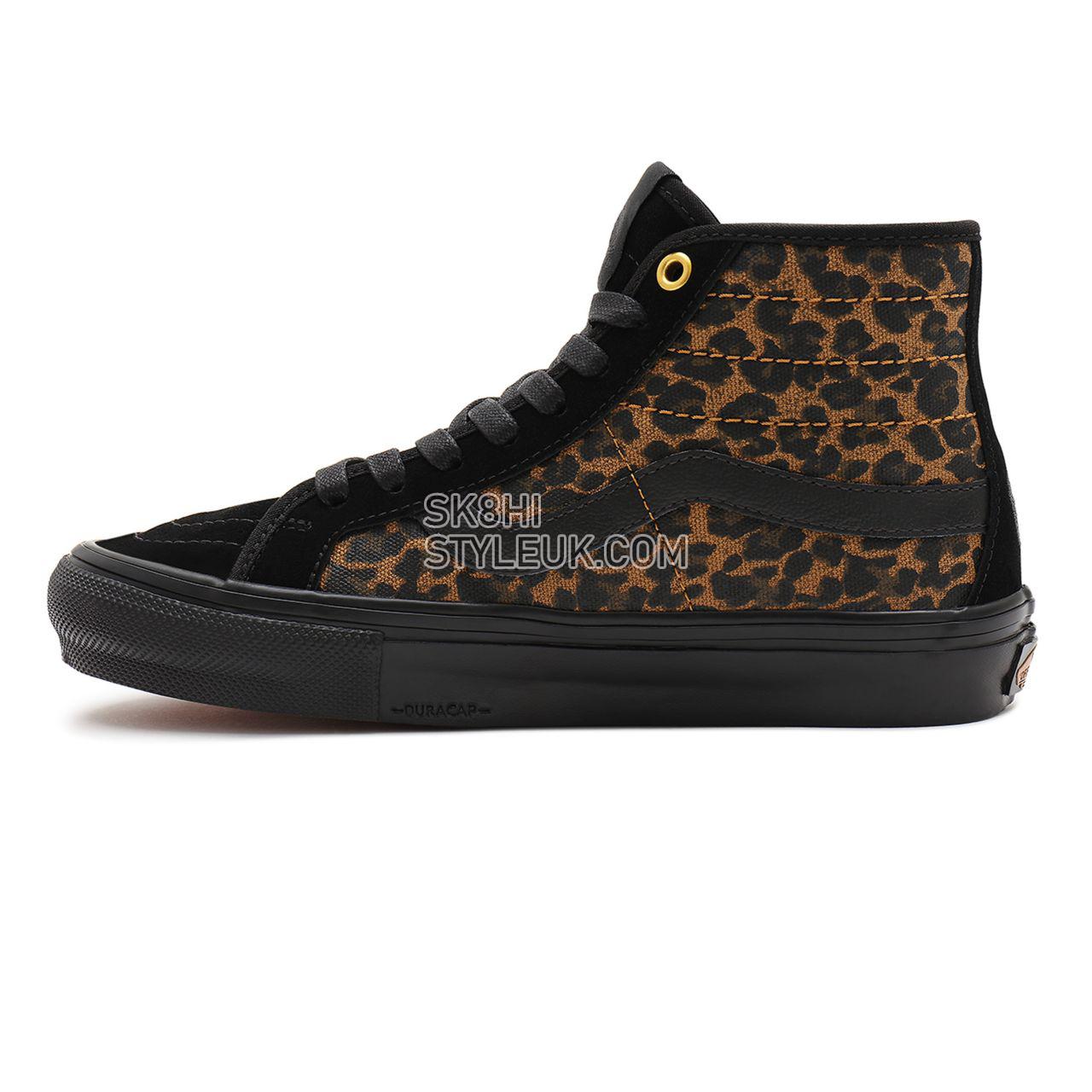 Vans Skate Sk8-Hi Decon Black Classic Mens Womens - (Cher Strauberry) cheetah VN0A5KYB9CY Shoes