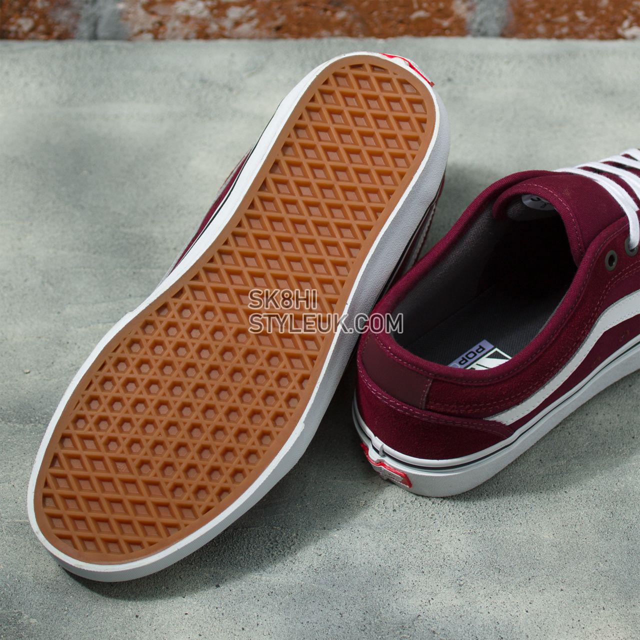 Vans Chukka Low Sidestripe Red Classic Mens Womens - Port/White VN0A5KQZ2PV Shoes