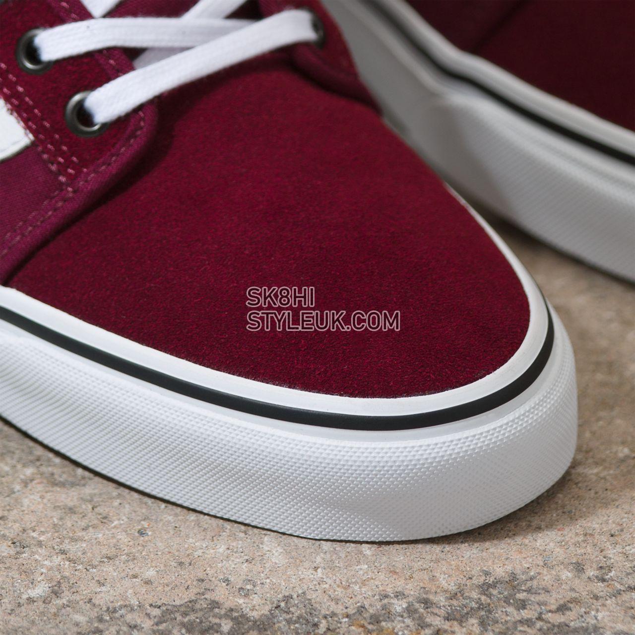 Vans Chukka Low Sidestripe Red Classic Mens Womens - Port/White VN0A5KQZ2PV Shoes