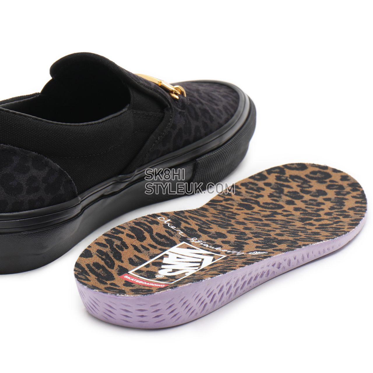 Vans Skate Slip-On Black Classic Mens Womens - (Cher Strauberry) cheetah VN0A5FCA9CY Shoes