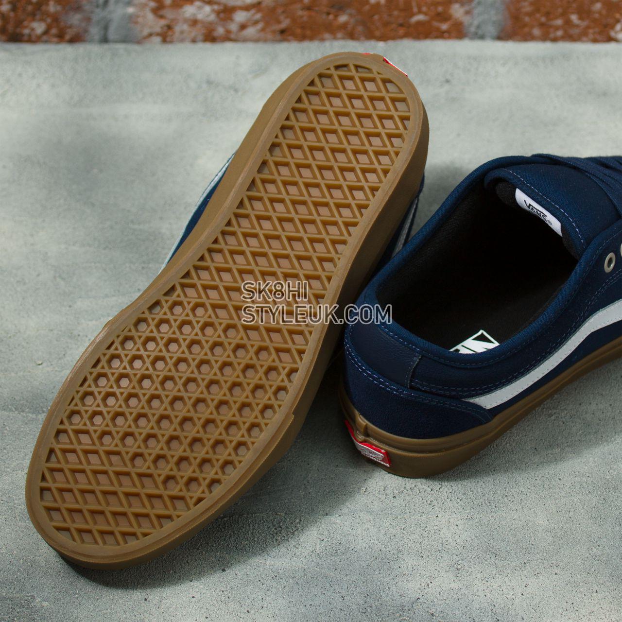 Vans Chukka Low Sidestripe Blue Classic Mens Womens - Navy/Gum VN0A5KQZNGM Shoes