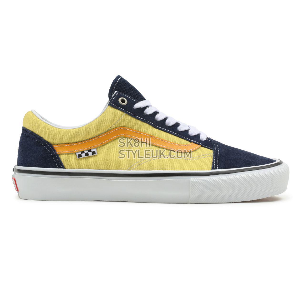 Vans Skate Old Skool Blue Classic Mens Womens - navy/gold VN0A5FCBNGL Shoes