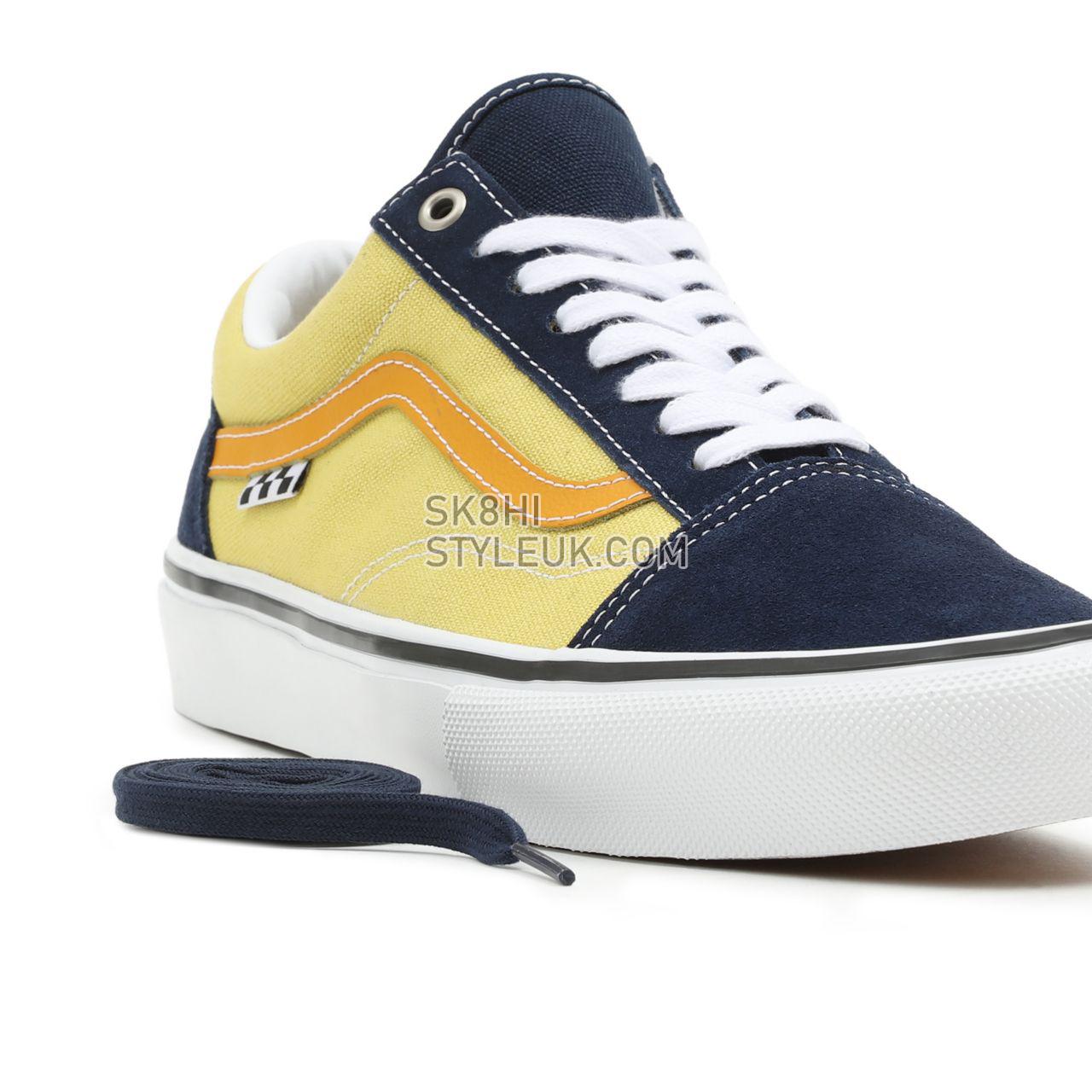 Vans Skate Old Skool Blue Classic Mens Womens - navy/gold VN0A5FCBNGL Shoes