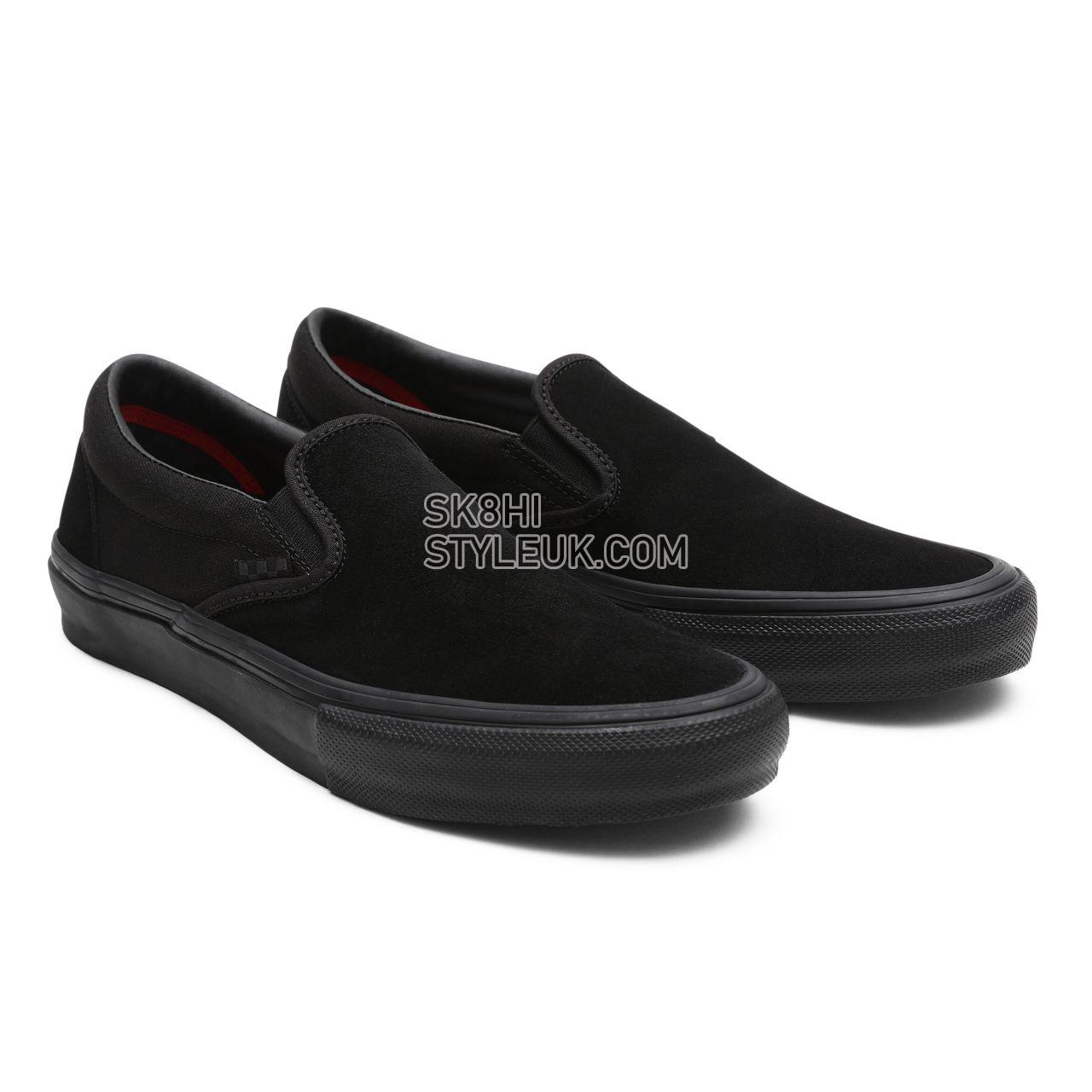 Vans Skate Slip-On Black Classic Mens Womens - Black/Black VN0A5FCABKA Shoes