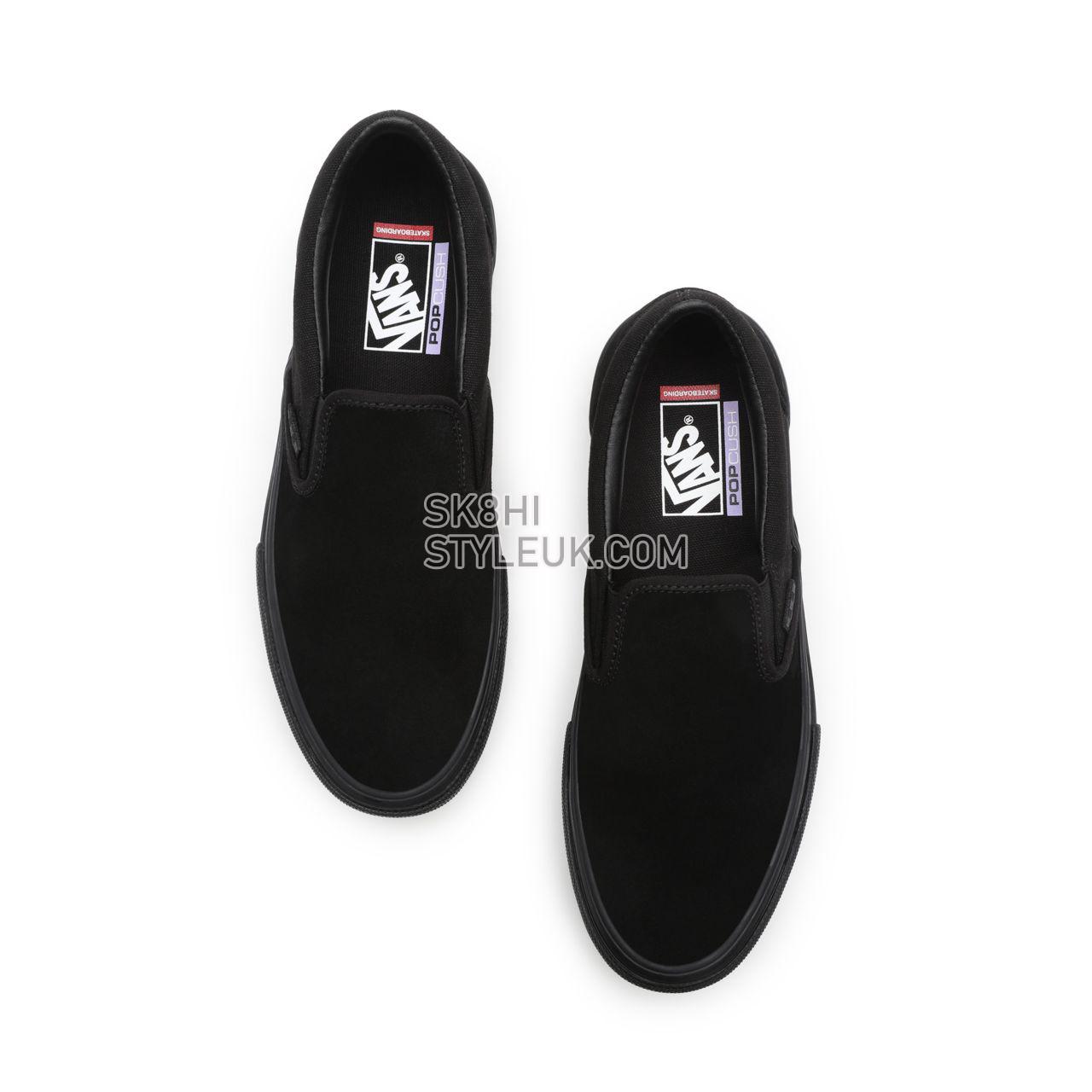 Vans Skate Slip-On Black Classic Mens Womens - Black/Black VN0A5FCABKA Shoes