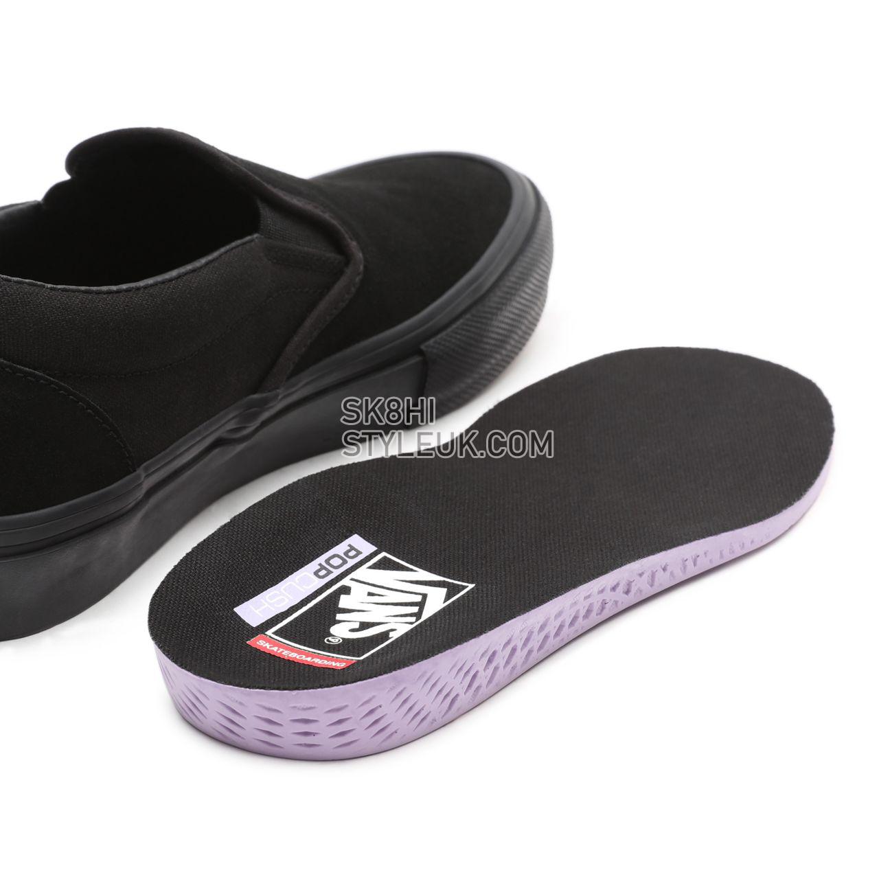 Vans Skate Slip-On Black Classic Mens Womens - Black/Black VN0A5FCABKA Shoes