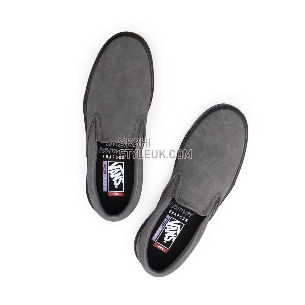 Vans BMX Slip-On Grey Classic Mens Womens - (Dennis Enarson) pewter/black VN0A5JIS9BI Shoes