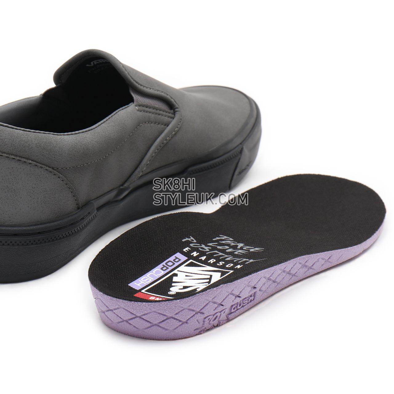 Vans BMX Slip-On Grey Classic Mens Womens - (Dennis Enarson) pewter/black VN0A5JIS9BI Shoes