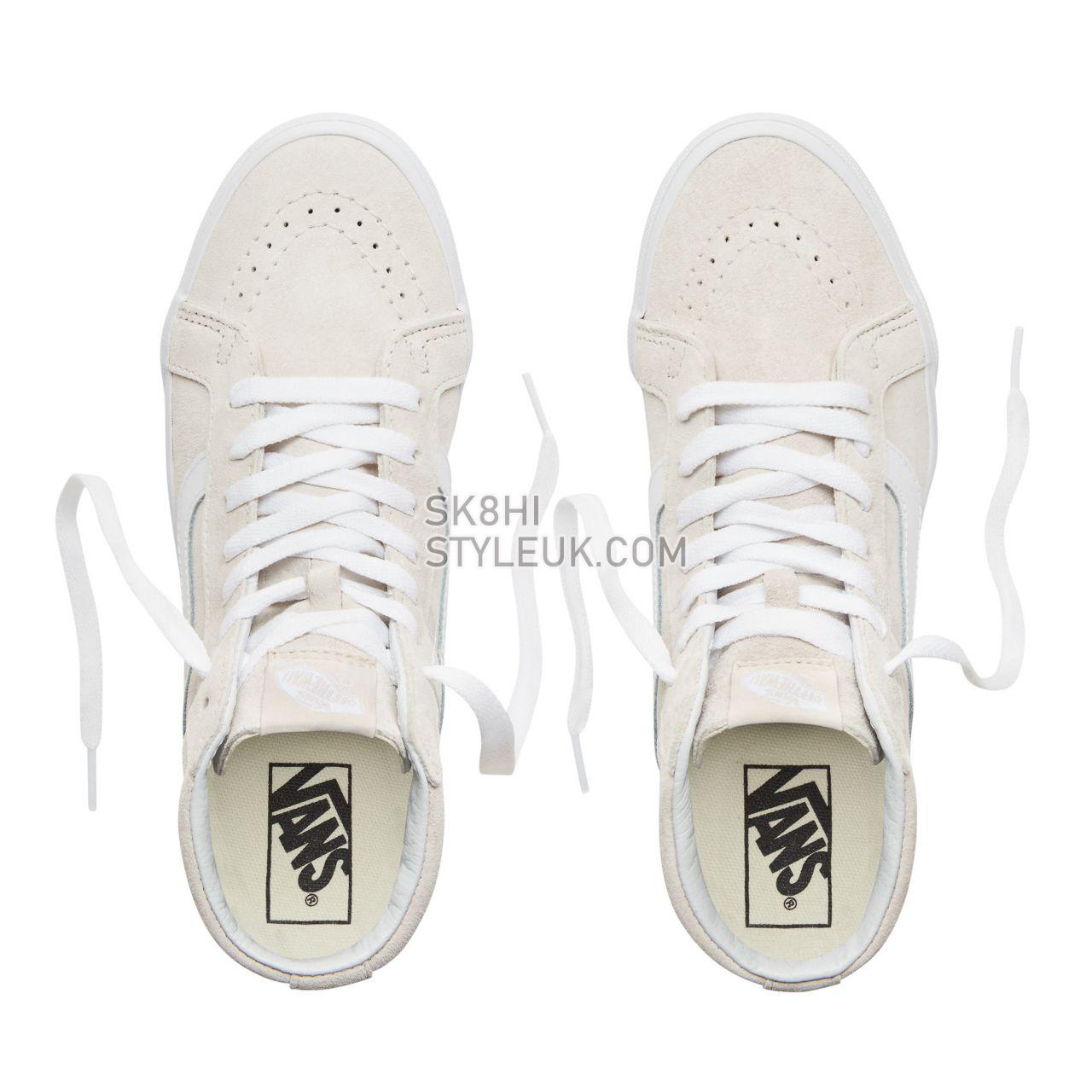 Vans Suede Sk8-Hi Reissue Classic Mens Womens - (Pig Suede) Moonbeam/True White VA2XSBU5L Shoes