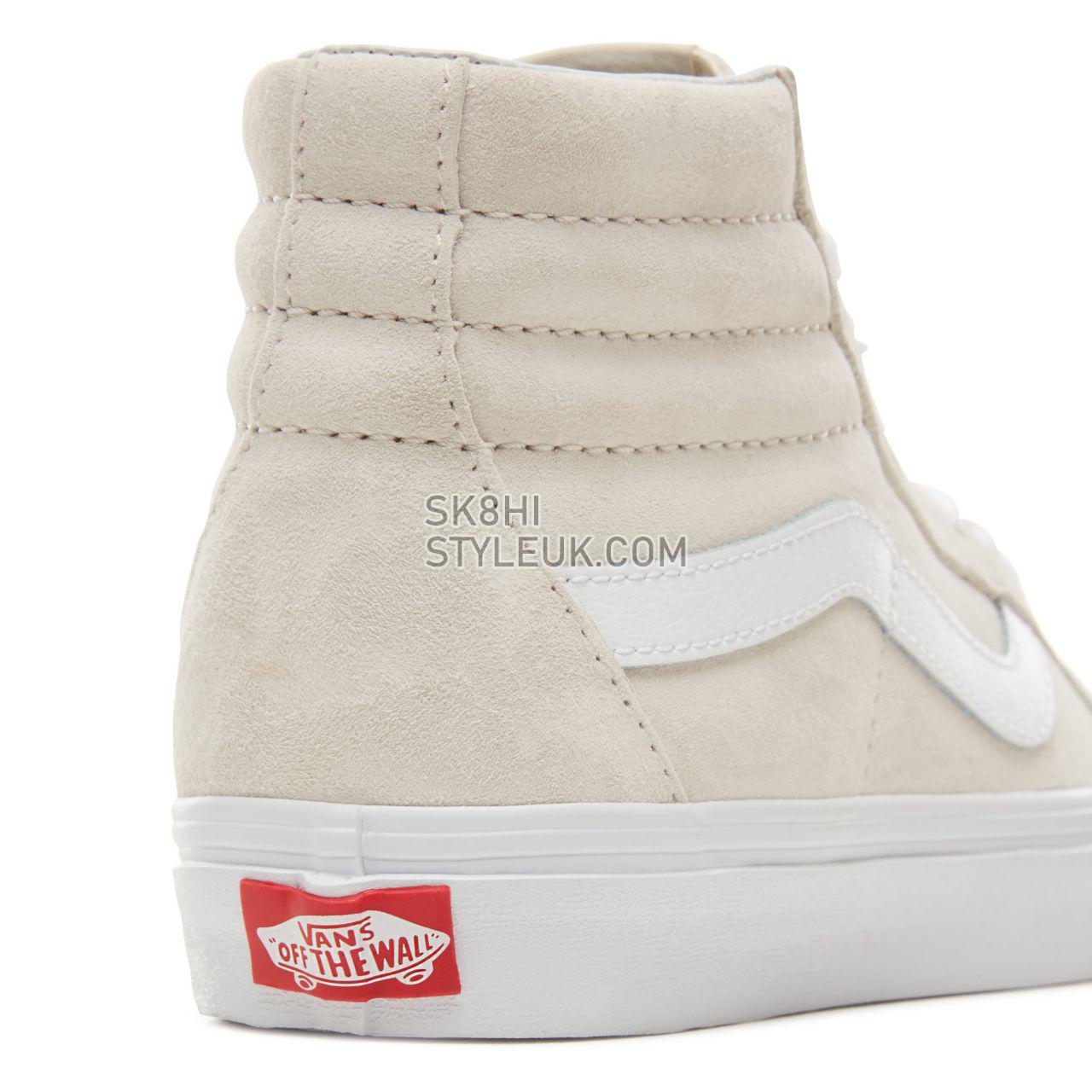 Vans Suede Sk8-Hi Reissue Classic Mens Womens - (Pig Suede) Moonbeam/True White VA2XSBU5L Shoes