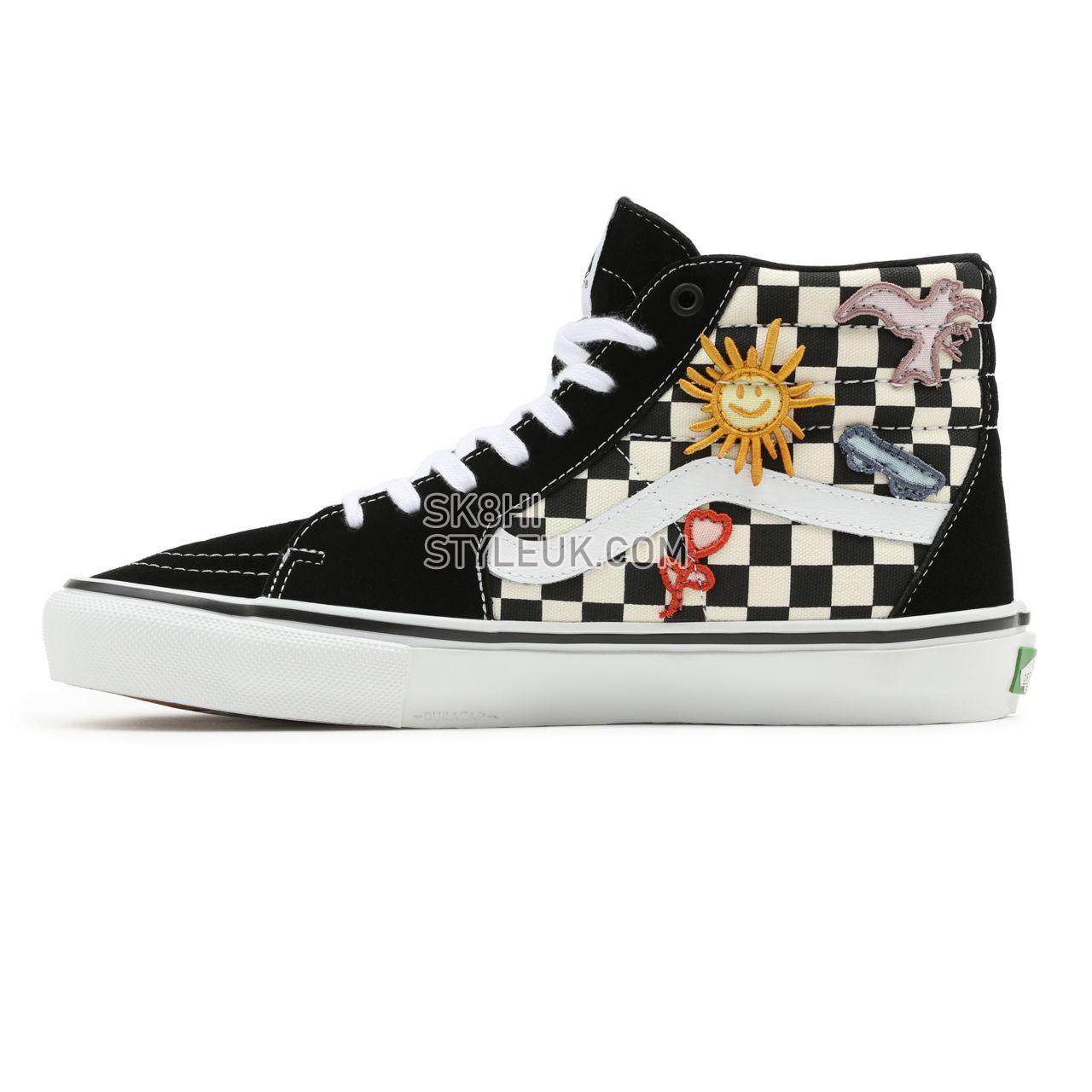 Vans x Skateistan Skate Sk8-Hi Black Classic Mens Womens - (Skateistan) Checkerboard VN0A5FCC89C Shoes