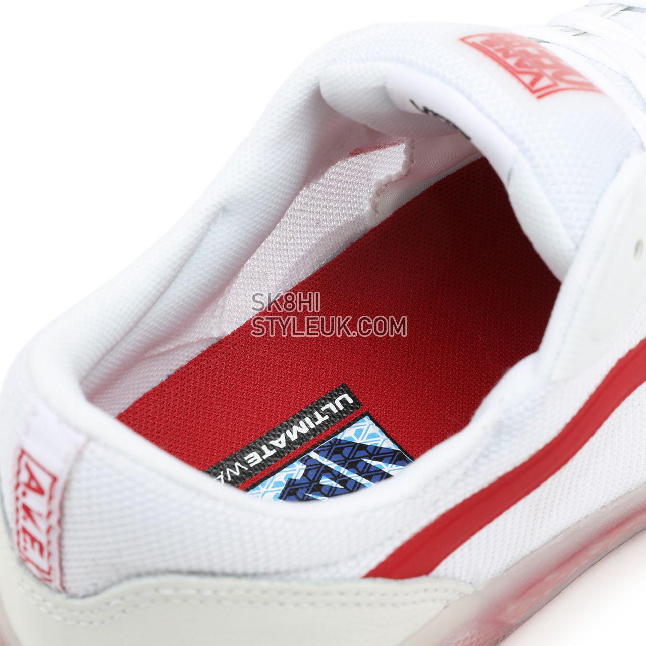 Vans Sport Leather Ave White Classic Mens Womens - (Sport Leather) Chili Pepper/White VN0A5JIB82E Shoes