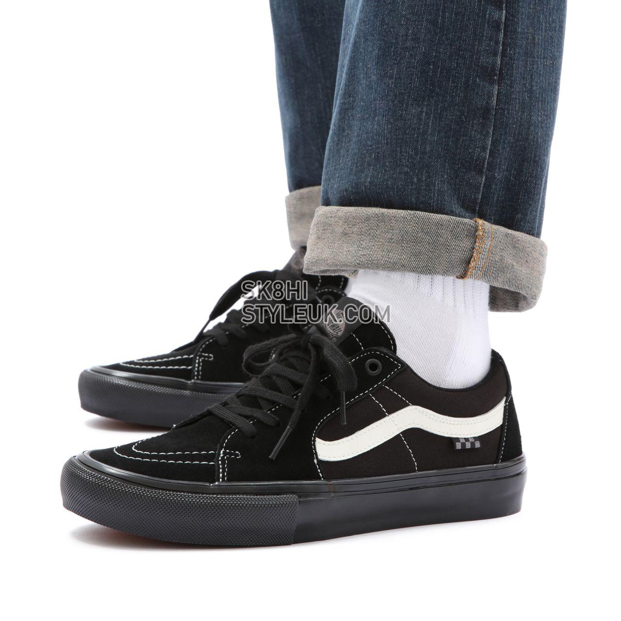 Vans Skate Sk8-Low Black Classic Mens Womens - Black/Marshmallow VN0A5FCF1KP Shoes