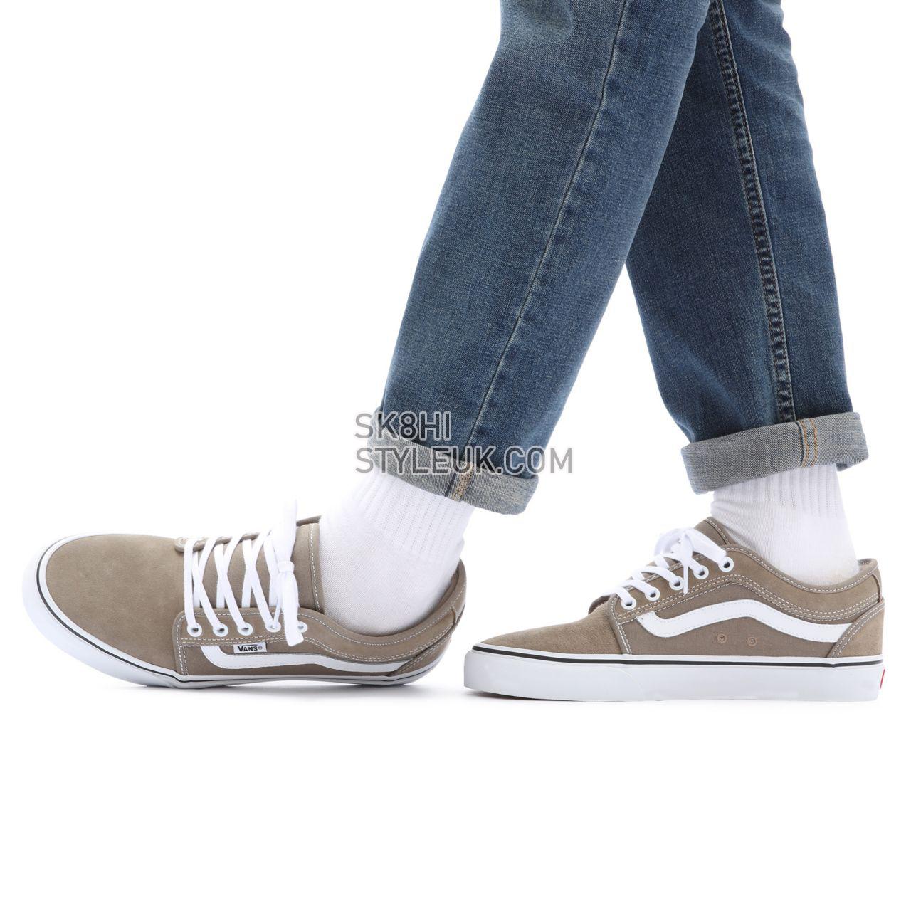 Vans Chukka Low Sidestripe Beige Classic Mens Womens - Timber Wolf/White VN0A5KQZ84M Shoes