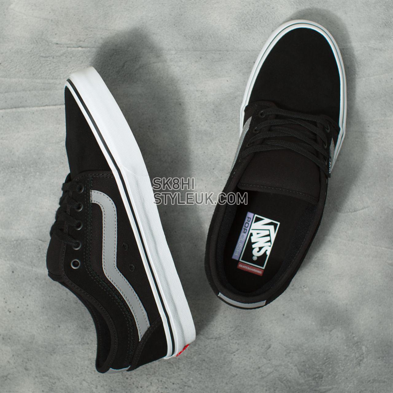 Vans Chukka Low Sidestripe Black Classic Mens Womens - black/gray/white VN0A5KQZ9BG Shoes