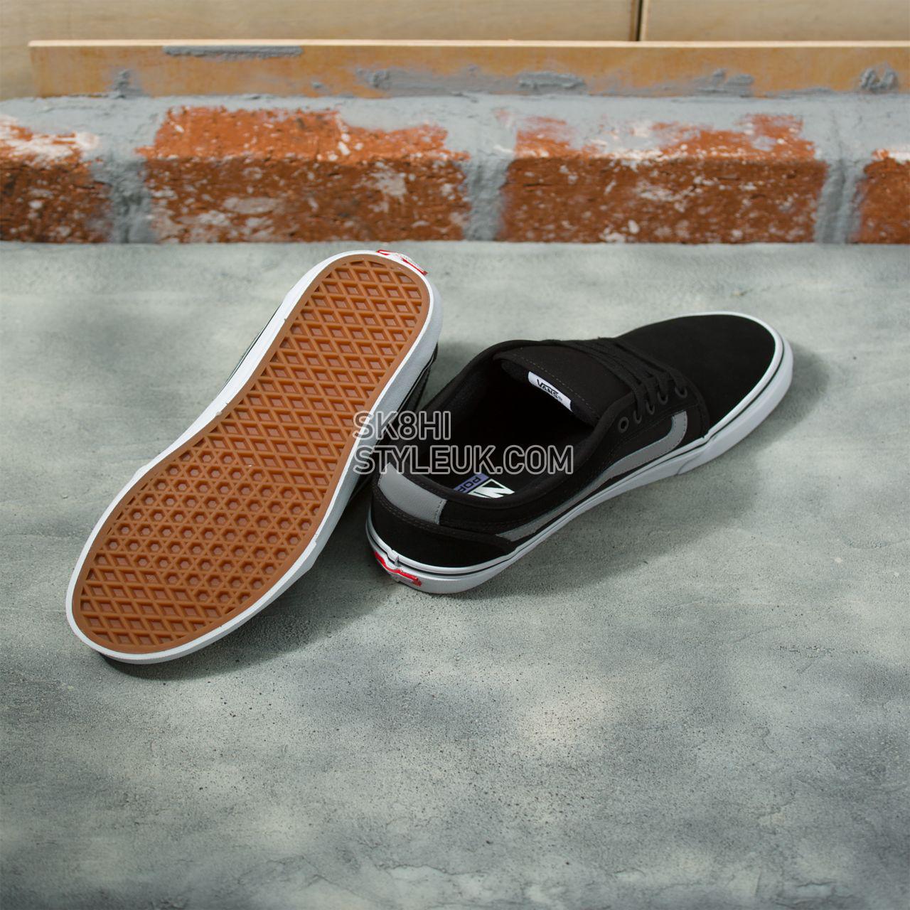 Vans Chukka Low Sidestripe Black Classic Mens Womens - black/gray/white VN0A5KQZ9BG Shoes