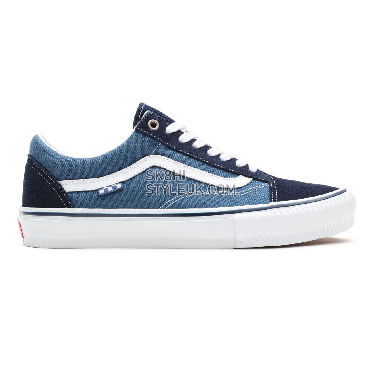 Vans Skate Old Skool Blue Classic Mens Womens - Navy/White VN0A5FCBNAV Shoes