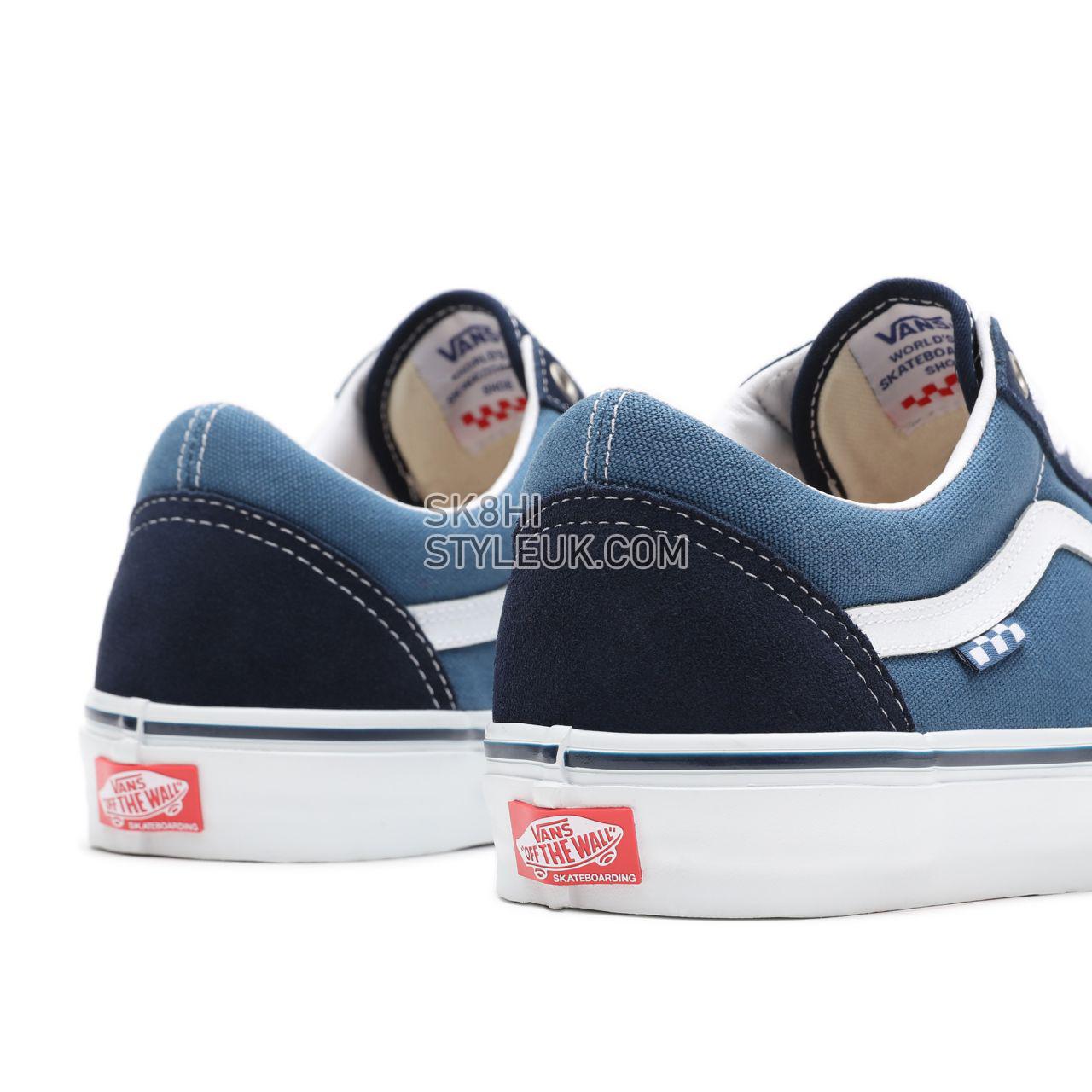 Vans Skate Old Skool Blue Classic Mens Womens - Navy/White VN0A5FCBNAV Shoes