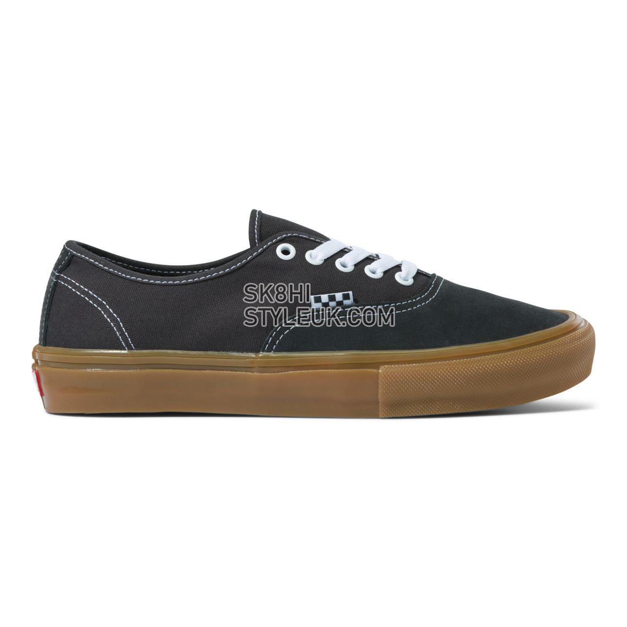 Vans Skate Authentic Black Classic Mens Womens - raven/gum VN0A5FC8241 Shoes