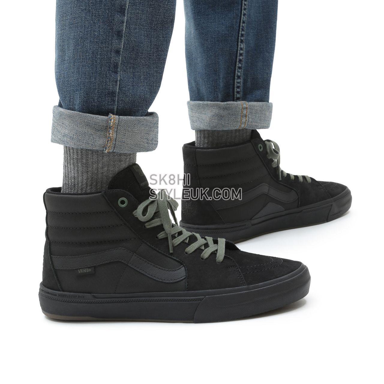 Vans BMX Sk8-Hi Black Classic Mens Womens - (Scotty Cranmer) black/thyme VN0A5JIQ9BH Shoes