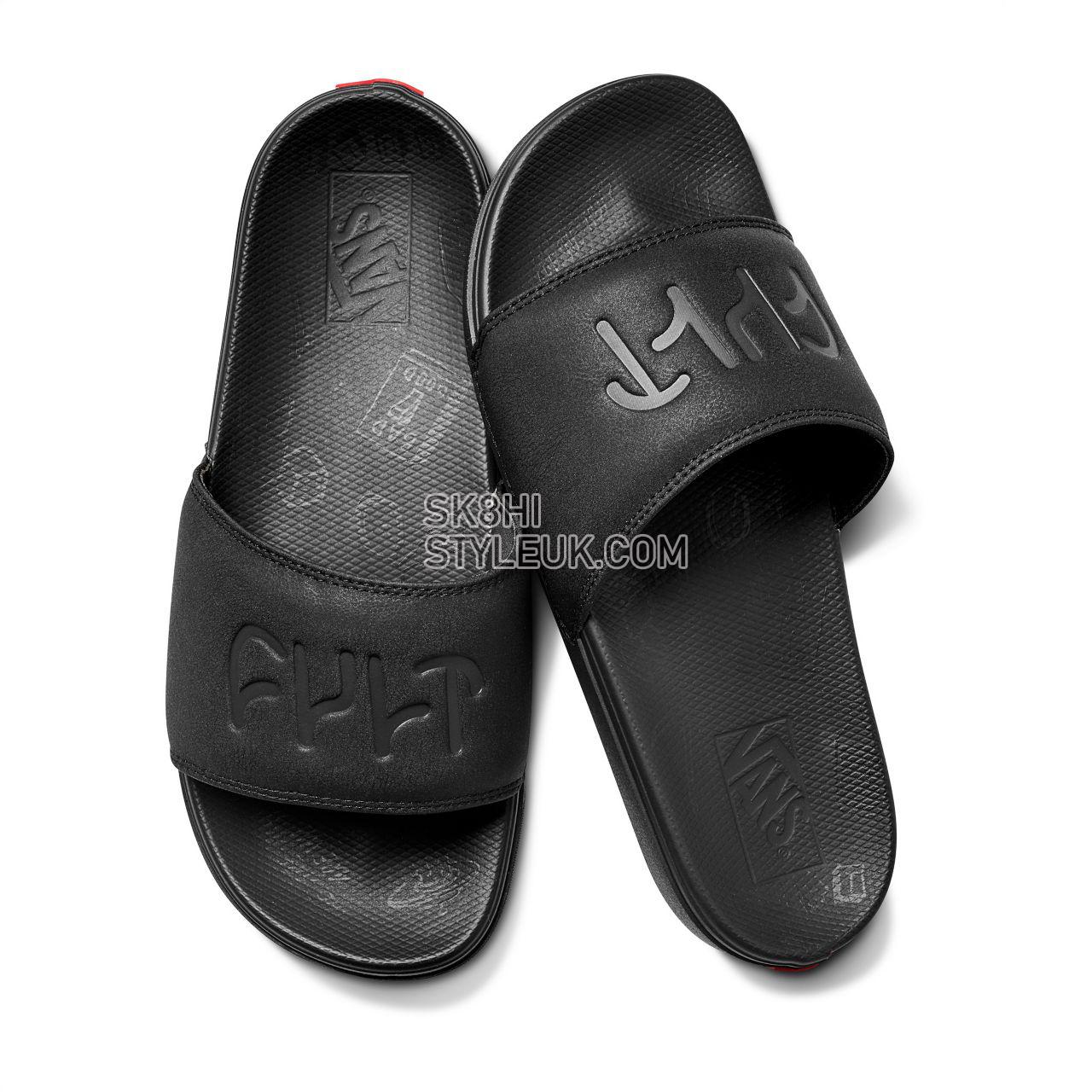 Vans x Cult La Costa Sliders Mens Womens - (Cult) Black/Grey VN0A5HF5N42 Shoes