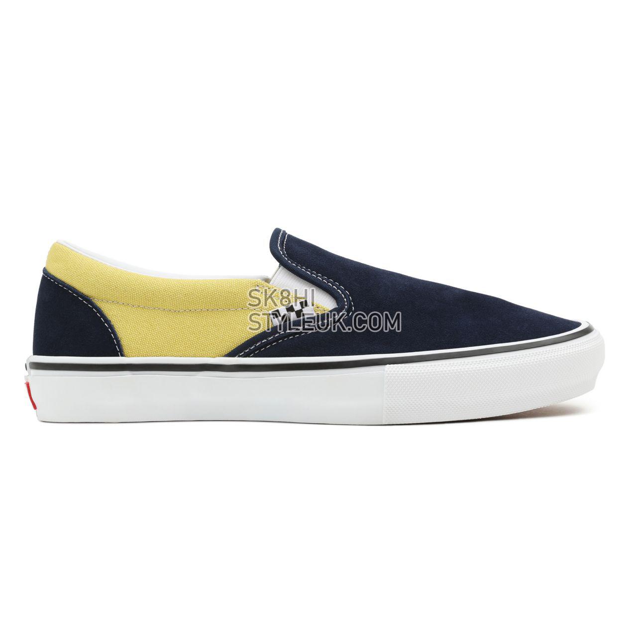 Vans Skate Slip-On Blue Classic Mens Womens - navy/gold VN0A5FCANGL Shoes