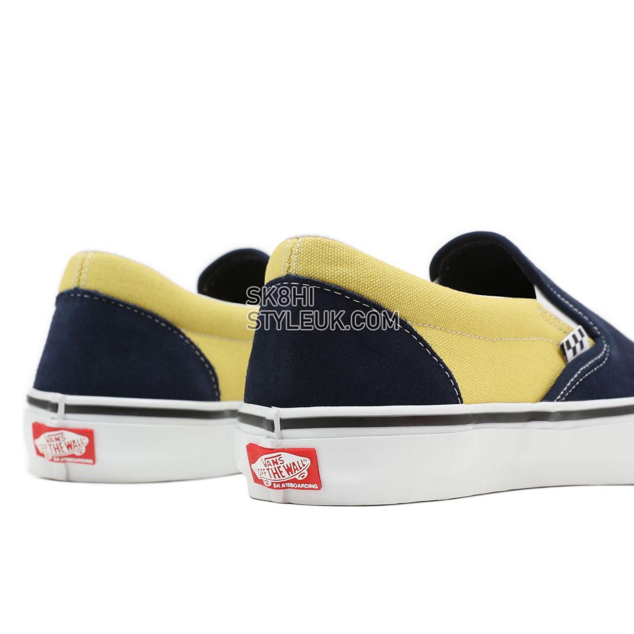 Vans Skate Slip-On Blue Classic Mens Womens - navy/gold VN0A5FCANGL Shoes