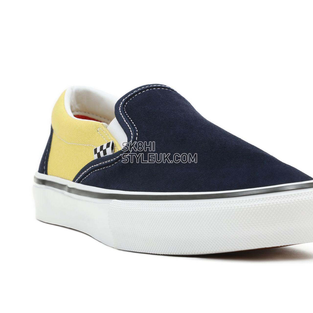 Vans Skate Slip-On Blue Classic Mens Womens - navy/gold VN0A5FCANGL Shoes