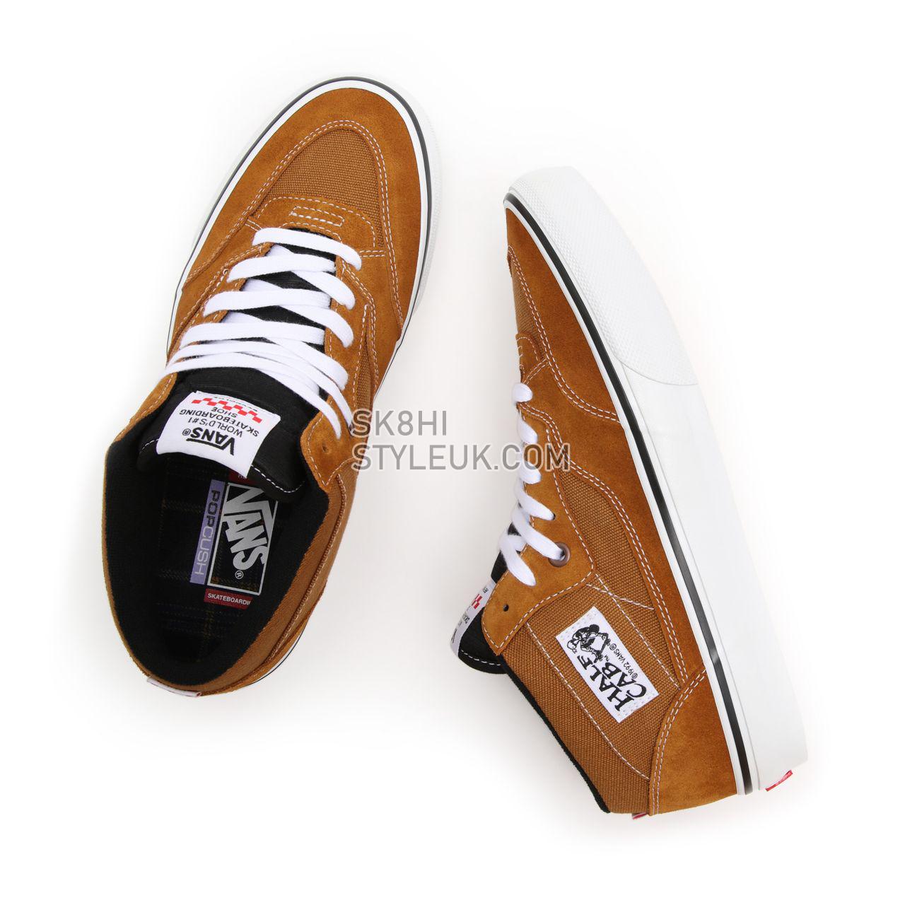 Vans Skate Half Cab 92 Brown Classic Mens Womens - (Reynolds) golden brown VN0A5KYA9CS Shoes