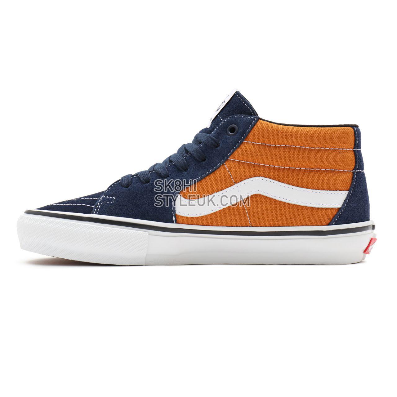 Vans Skate Grosso Mid Orange Classic Mens Womens - navy/orange VN0A5FCGYG9 Shoes