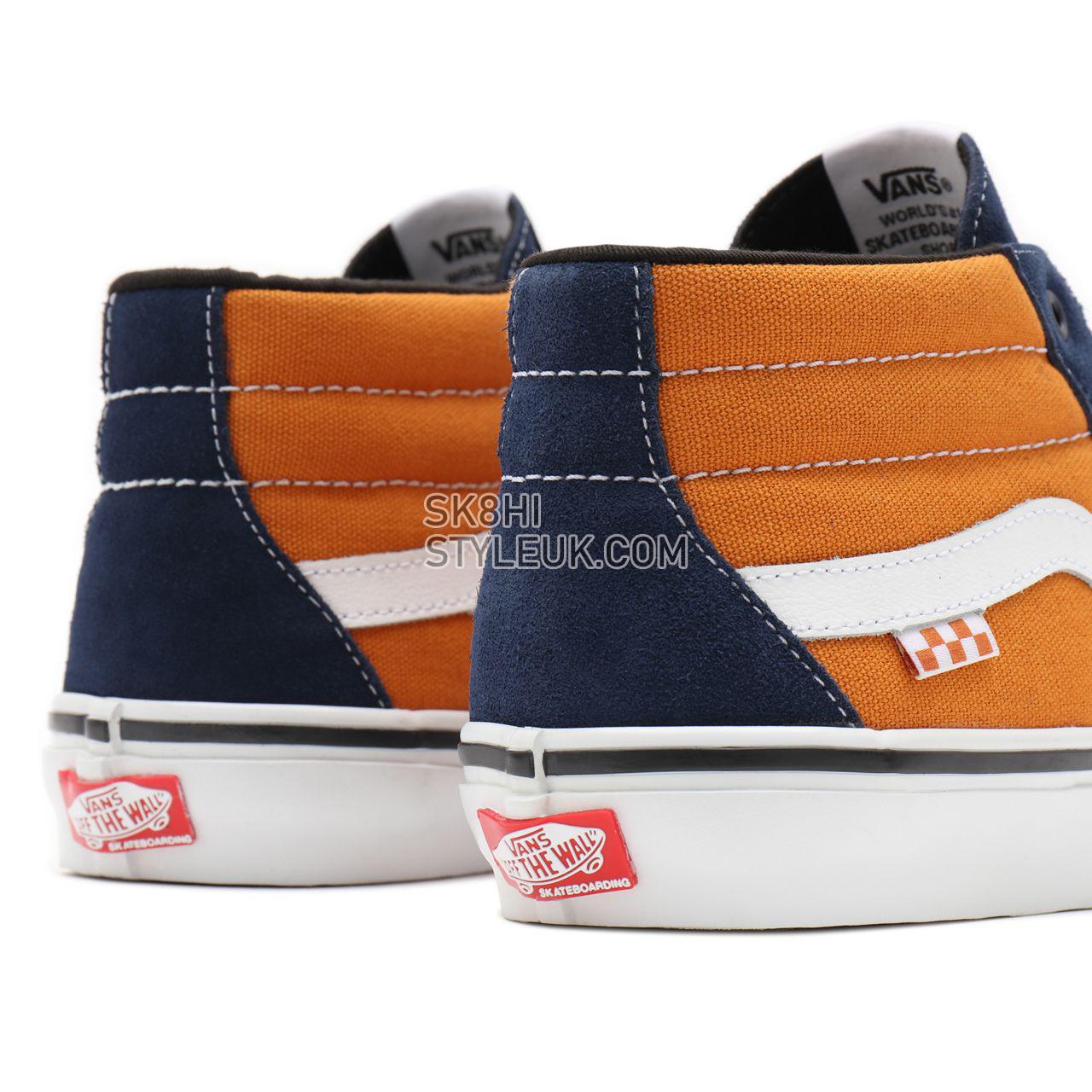 Vans Skate Grosso Mid Orange Classic Mens Womens - navy/orange VN0A5FCGYG9 Shoes