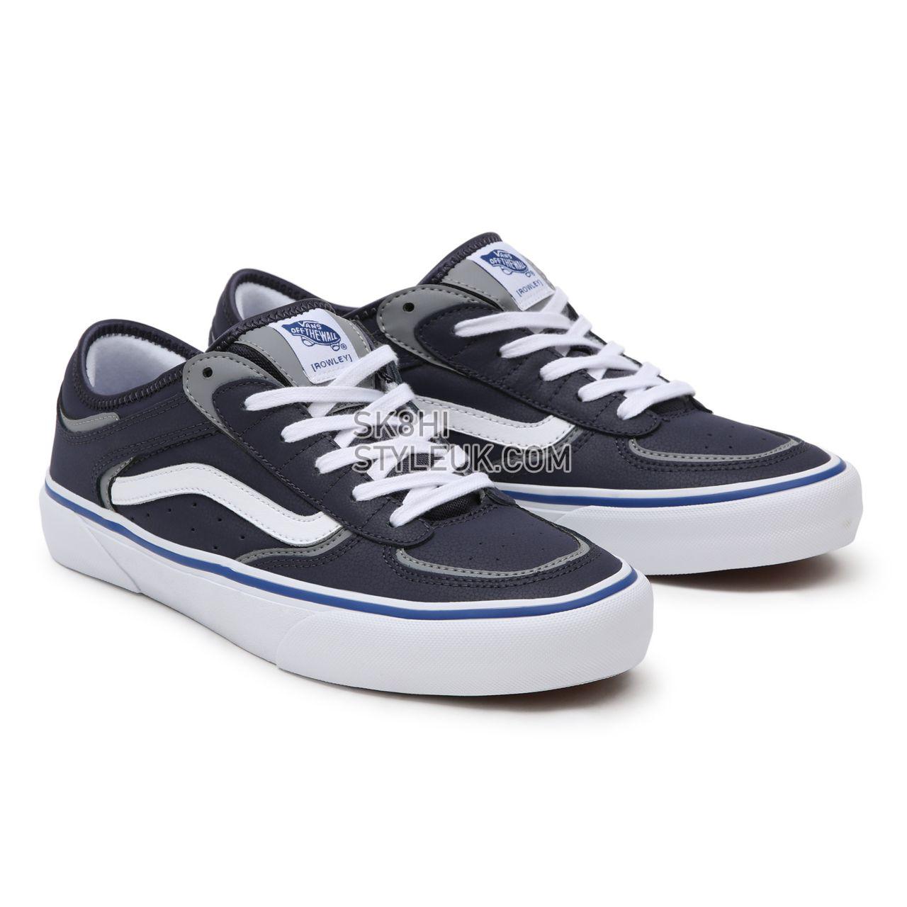 Vans Rowley Blue Classic Mens Womens - Navy/White VN0A5KQTNAV Shoes