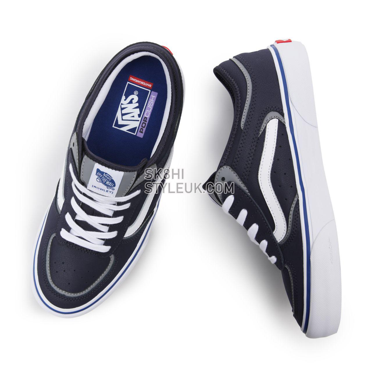 Vans Rowley Blue Classic Mens Womens - Navy/White VN0A5KQTNAV Shoes