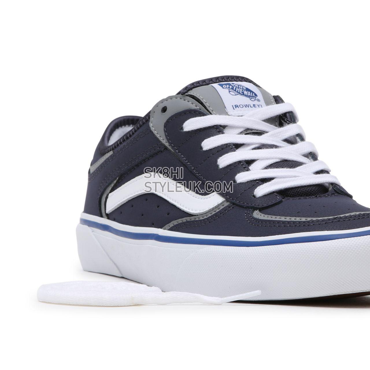 Vans Rowley Blue Classic Mens Womens - Navy/White VN0A5KQTNAV Shoes