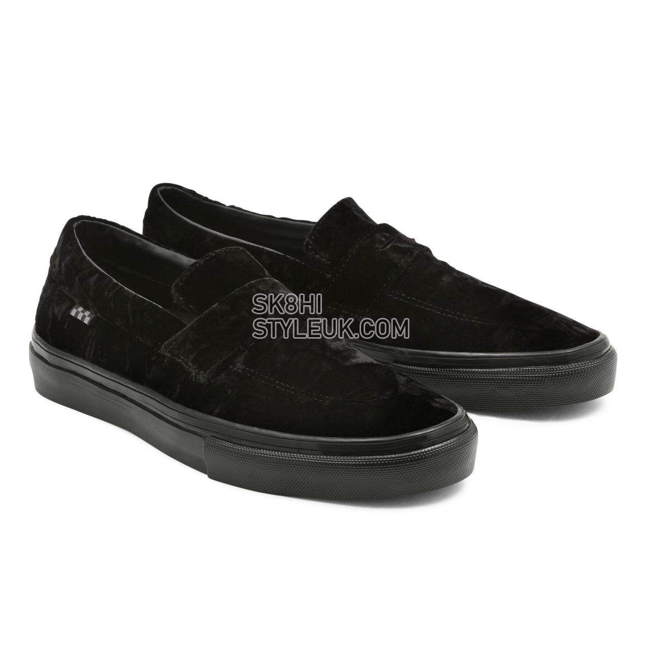 Vans Velvet Skate Style 53 Black Classic Mens Womens - (Velvet) Black VN0A5HEL5AA Shoes