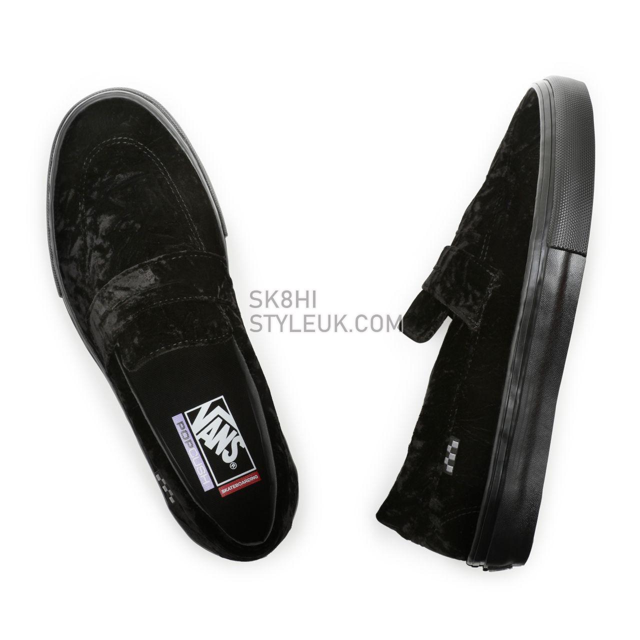 Vans Velvet Skate Style 53 Black Classic Mens Womens - (Velvet) Black VN0A5HEL5AA Shoes