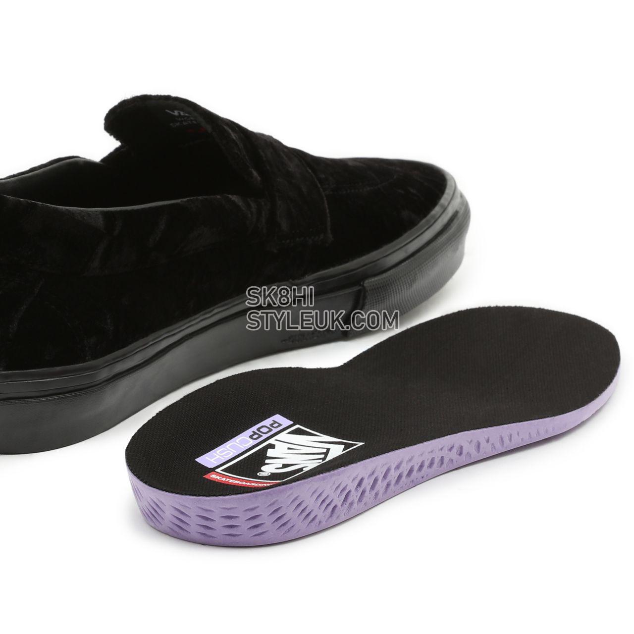 Vans Velvet Skate Style 53 Black Classic Mens Womens - (Velvet) Black VN0A5HEL5AA Shoes