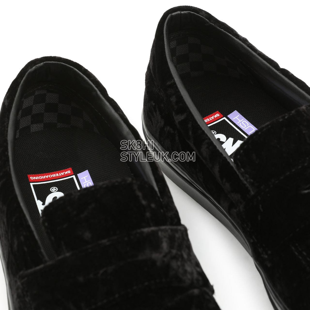 Vans Velvet Skate Style 53 Black Classic Mens Womens - (Velvet) Black VN0A5HEL5AA Shoes