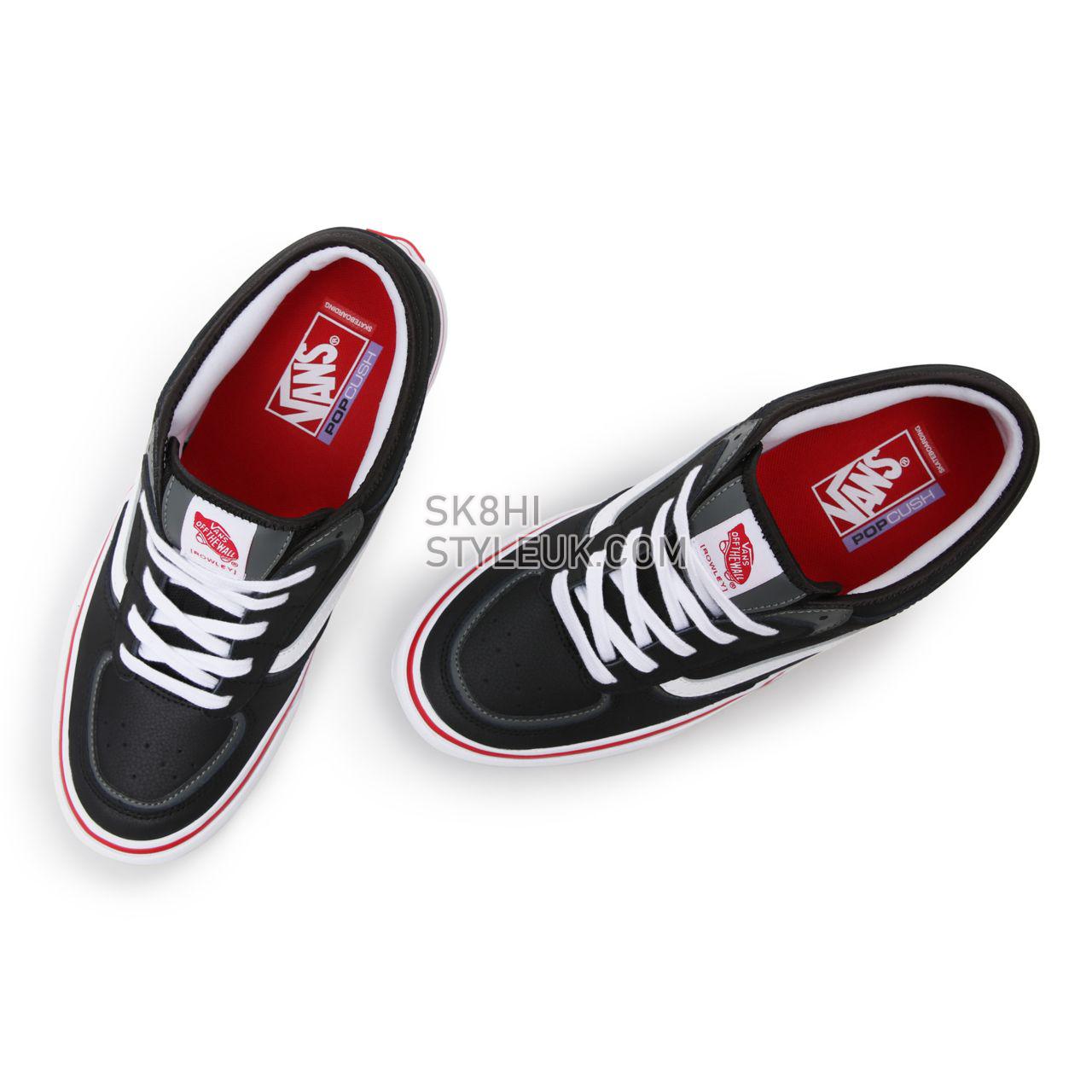 Vans Rowley Black Classic Mens Womens - Black/White/Red VN0A5KQTBWT Shoes