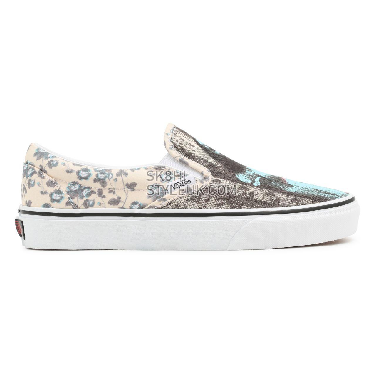 Vans X The Shining Classic Slip-On Blue Classic Mens Womens - (Terror) The Shining VN0A4U38ZPN Shoes