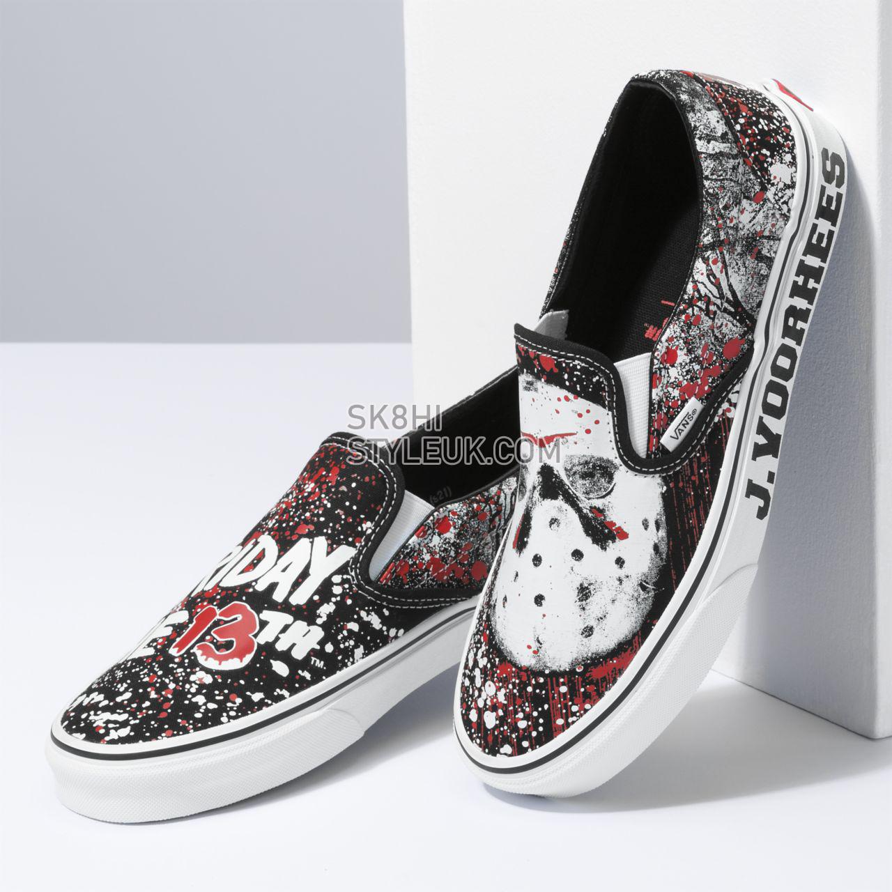 Vans X Friday The 13th Classic Slip-On Black Classic Mens Womens - (Terror) Friday The 13Th VN0A4U38ZPL Shoes