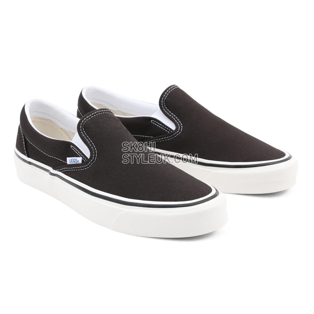 Vans Anaheim Factory Classic Slip-On 98 DX Black Classic Mens Womens - (Anaheim Factory) Og Black VN0A3JEXUDA Shoes