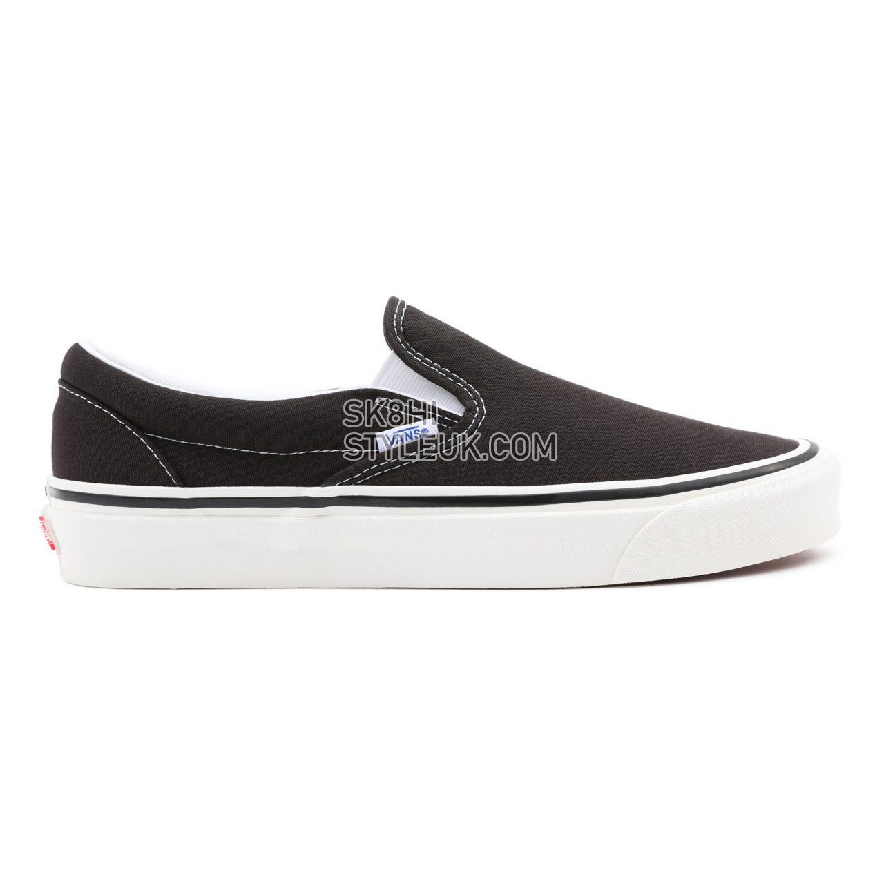 Vans Anaheim Factory Classic Slip-On 98 DX Black Classic Mens Womens - (Anaheim Factory) Og Black VN0A3JEXUDA Shoes