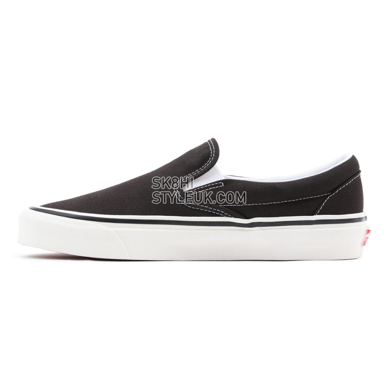 Vans Anaheim Factory Classic Slip-On 98 DX Black Classic Mens Womens - (Anaheim Factory) Og Black VN0A3JEXUDA Shoes