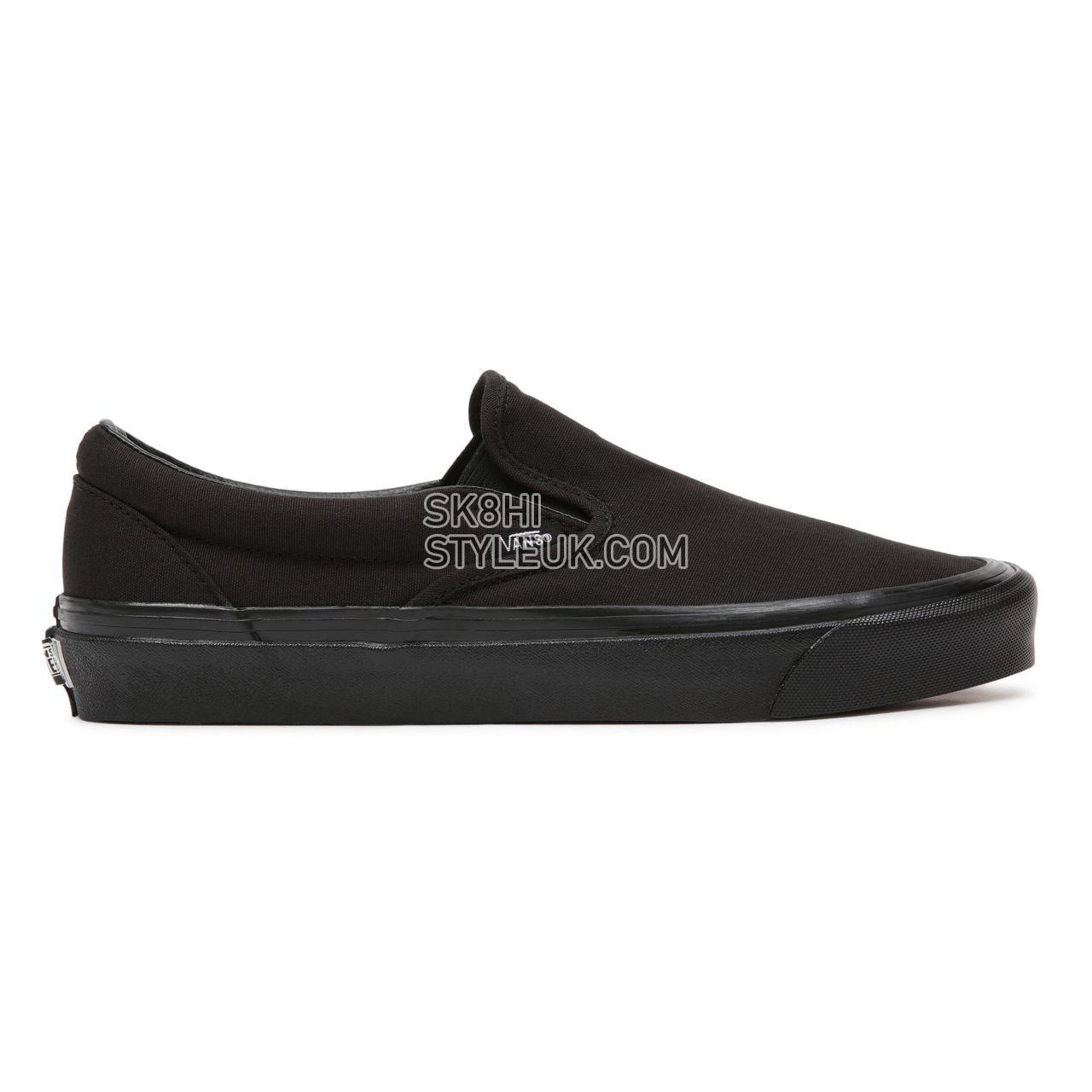 Vans Anaheim Factory Classic Slip-On 98 DX Black Classic Mens Womens - (Anaheim Factory) Og Black/Black VN0A3JEXUCX Shoes